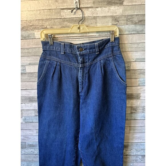 Vintage Levis Tapered Jeans Women’s Size 14 High Rise Pleated Front Made in USA - Picture 3 of 16